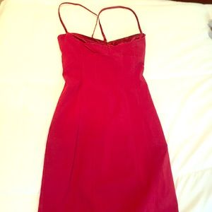 Red cocktail dress